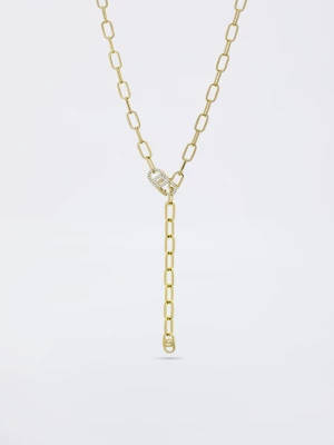 Liu Jo Monogram Necklace With Diamantés LIUJO