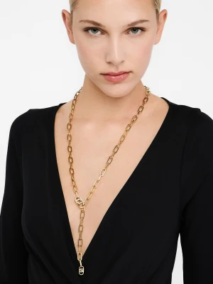 Liu Jo Monogram Necklace With Diamantés LIUJO