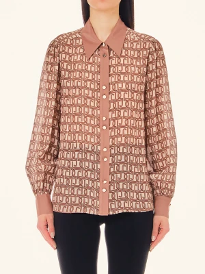 Zdjęcie produktu Liu Jo Monogram-print Silk Shirt LIUJO