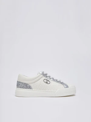 Liu Jo Monogram Sneakers With Glitter LIUJO