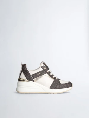 Liu Jo Monogram Sneakers With Wedge LIUJO