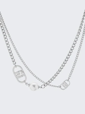 Liu Jo Multi-strand Necklace With Pearl
