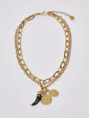 Liu Jo Multistrand Necklace With Charms czarny