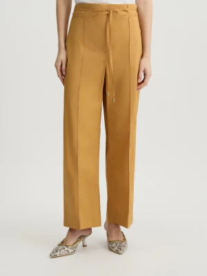 Liu Jo Mustard Yellow Trousers With Belt LIUJO