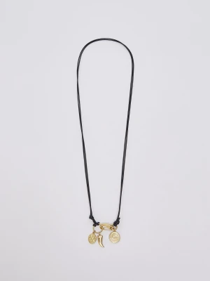 Liu Jo Necklace Long With Charms A Horn czarny