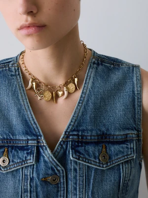 Liu Jo Necklace With Charms biały