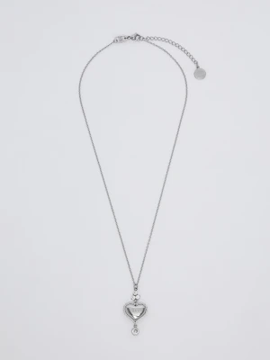 Liu Jo Necklace With Heart Pendant srebrny