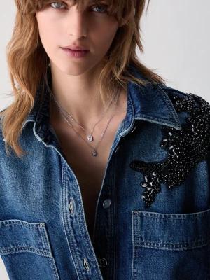 Liu Jo Necklace With Heart srebrny