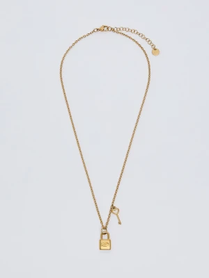 Liu Jo Necklace With Padlock And Key złoty