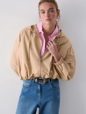Liu Jo Nylon Bomber Jacket With Hood