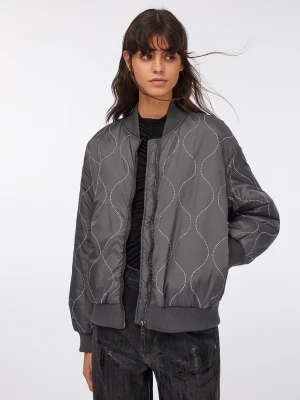 Liu Jo Nylon Bomber Jacket With Studs LIUJO