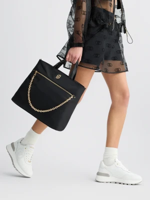 Liu Jo Nylon Shopping Bag With Chain LIUJO