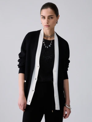 Liu Jo Open-knit Sweater czarny