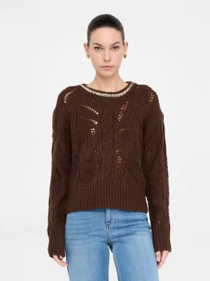 Liu Jo Openwork Jumper With Gemstones LIUJO
