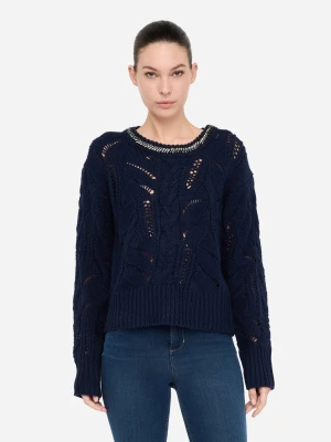 Liu Jo Openwork Jumper With Gemstones LIUJO