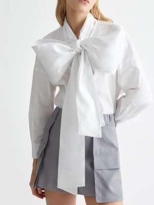 Liu Jo Oversized Shirt With Pussy-bow LIUJO