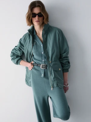 Liu Jo Packable Jacket Khaki Green