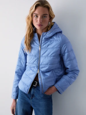 Liu Jo Padded Jacket With Rhinestones