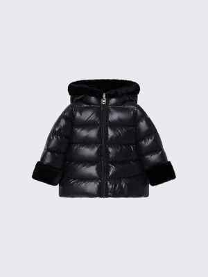 Liu Jo Padded Jacket With Teddy Details czarny