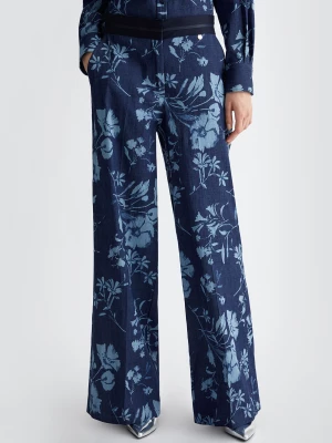 Liu Jo Palazzo Jeans With Floral Print LIUJO