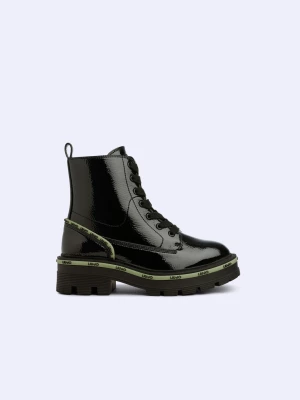 Liu Jo Patent Combat Boots LIUJO