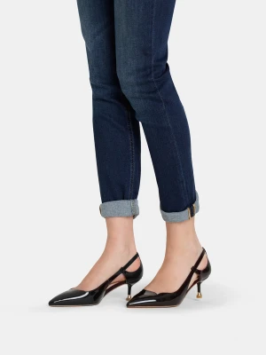 Liu Jo Patent Leather Court Shoes With Cut-out Detailing LIUJO