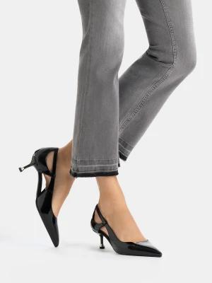 Liu Jo Patent Leather Court Shoes With Cut-out Detailing LIUJO