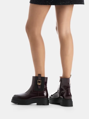 Liu Jo Patent Leather Platform Ankle Boots LIUJO