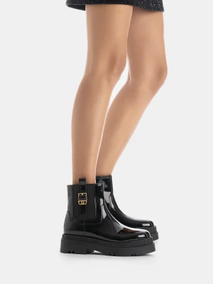 Liu Jo Patent Leather Platform Ankle Boots LIUJO