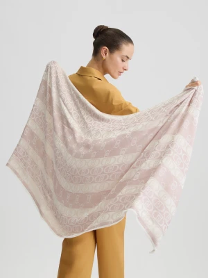 Liu Jo Peach Jacquard Monogram Stole LIUJO