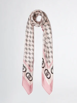 Liu Jo Pink Scarf With Logo LIUJO