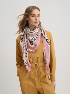 Liu Jo Pink Scarf With Logo LIUJO