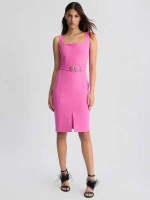Liu Jo Pink Sheath Dress With Belt LIUJO