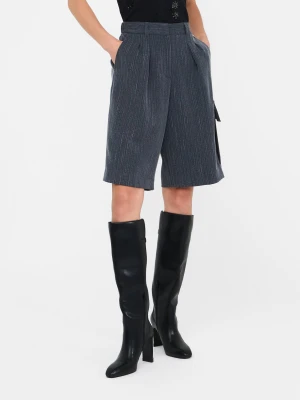 Liu Jo Pinstriped Flannel Bermuda Shorts LIUJO