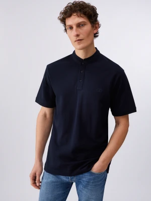 Liu Jo Pique Polo-shirt With Mandarin Collar