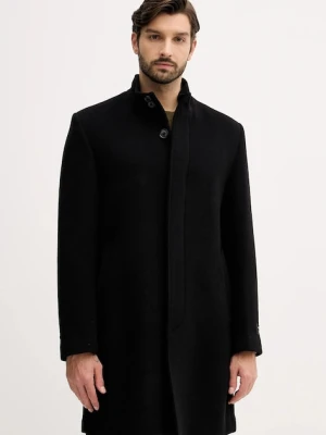 Liu Jo płaszcz z dodatkiem wełny kolor czarny QF5292.T217A