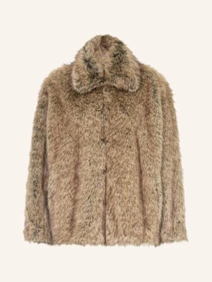 Liu Jo Płaszcz Ze Sztucznego Futra braun