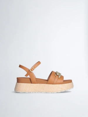 Liu Jo Platform Sandals With Chain Logo LIUJO