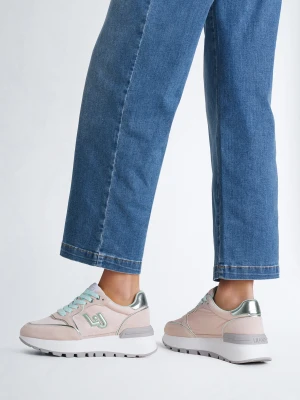 Liu Jo Platform Sneakers In Suede And Nylon LIUJO