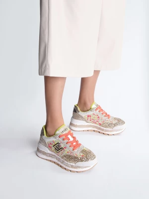 Liu Jo Platform Sneakers With Full Glitter LIUJO