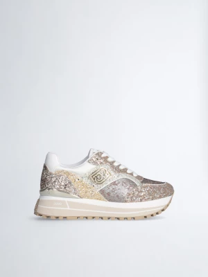 Liu Jo Platform Sneakers With Full Glitter LIUJO