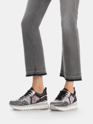 Liu Jo Platform Sneakers With Full Glitter LIUJO