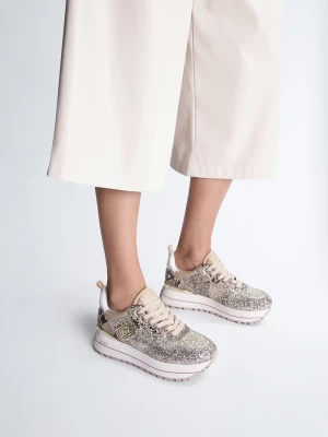 Liu Jo Platform Sneakers With Glitter LIUJO