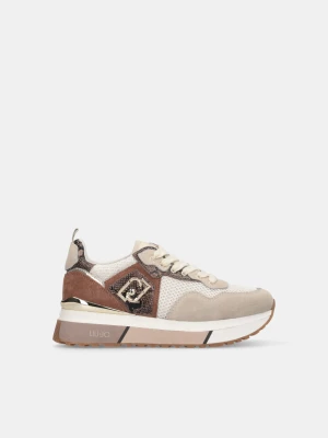 Liu Jo Platform Sneakers With Snakeskin Details LIUJO