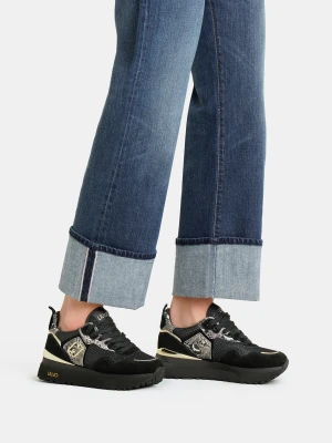 Liu Jo Platform Sneakers With Snakeskin Details LIUJO