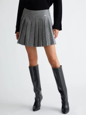 Liu Jo Pleated Chequered Miniskirt LIUJO