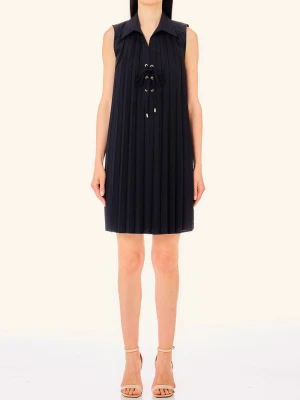 Liu Jo Pleated Dress In Poplin LIUJO