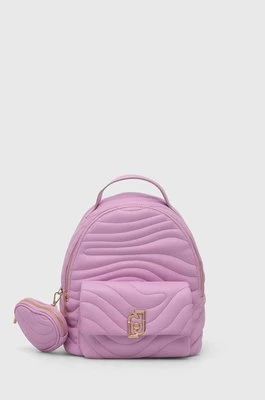 Liu Jo plecak damski kolor fioletowy mały gładki