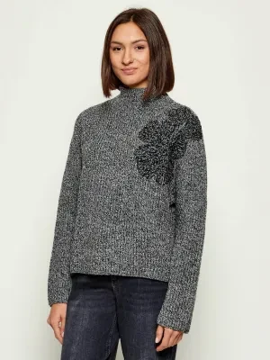 Liu Jo Półgolf | Regular Fit | z dodatkiem wełny