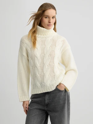 Liu Jo Polo-neck Cable-knit Pullover LIUJO